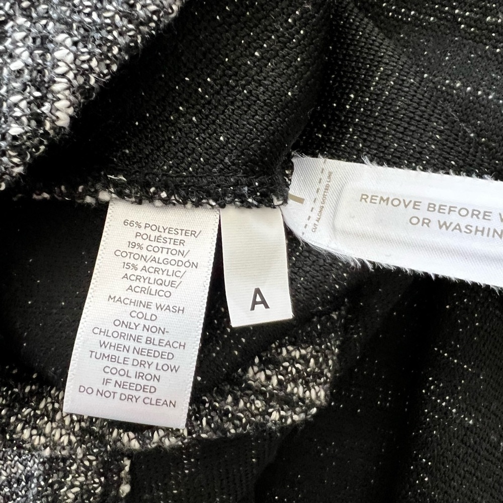 Loft Mixed Melange Flounce Dress size large - Picture 6 of 7